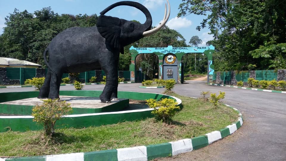 Entrance to the Cross River National Park (Oban Division)