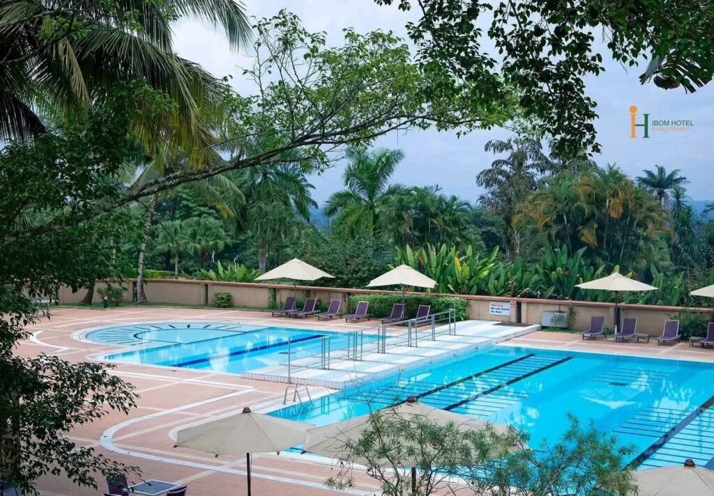 Pool area of the Le Meridien Ibom Icon Resort