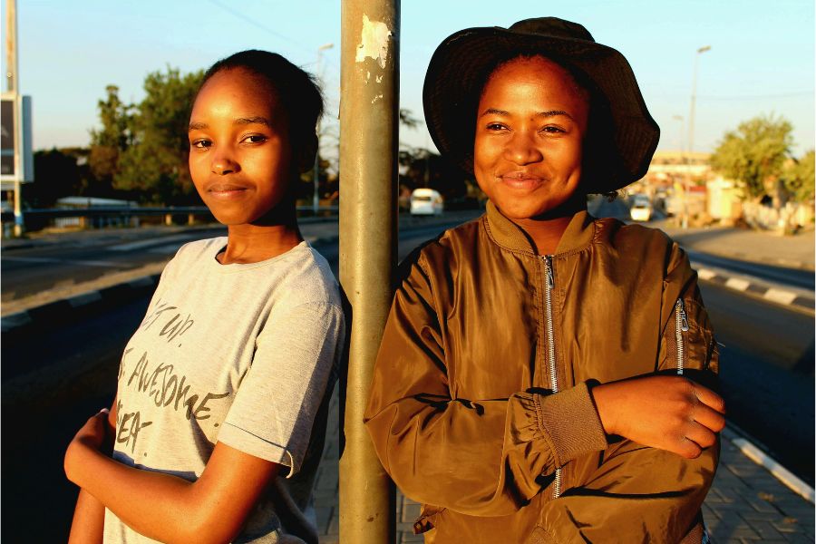 Two Friends Enjoying a Sunny Day in South Africa