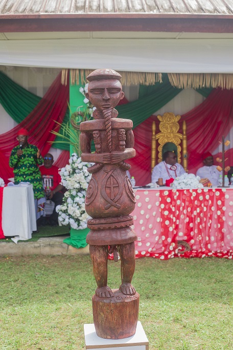 Ekpu Oro figure on display at the National Museum Uyo.