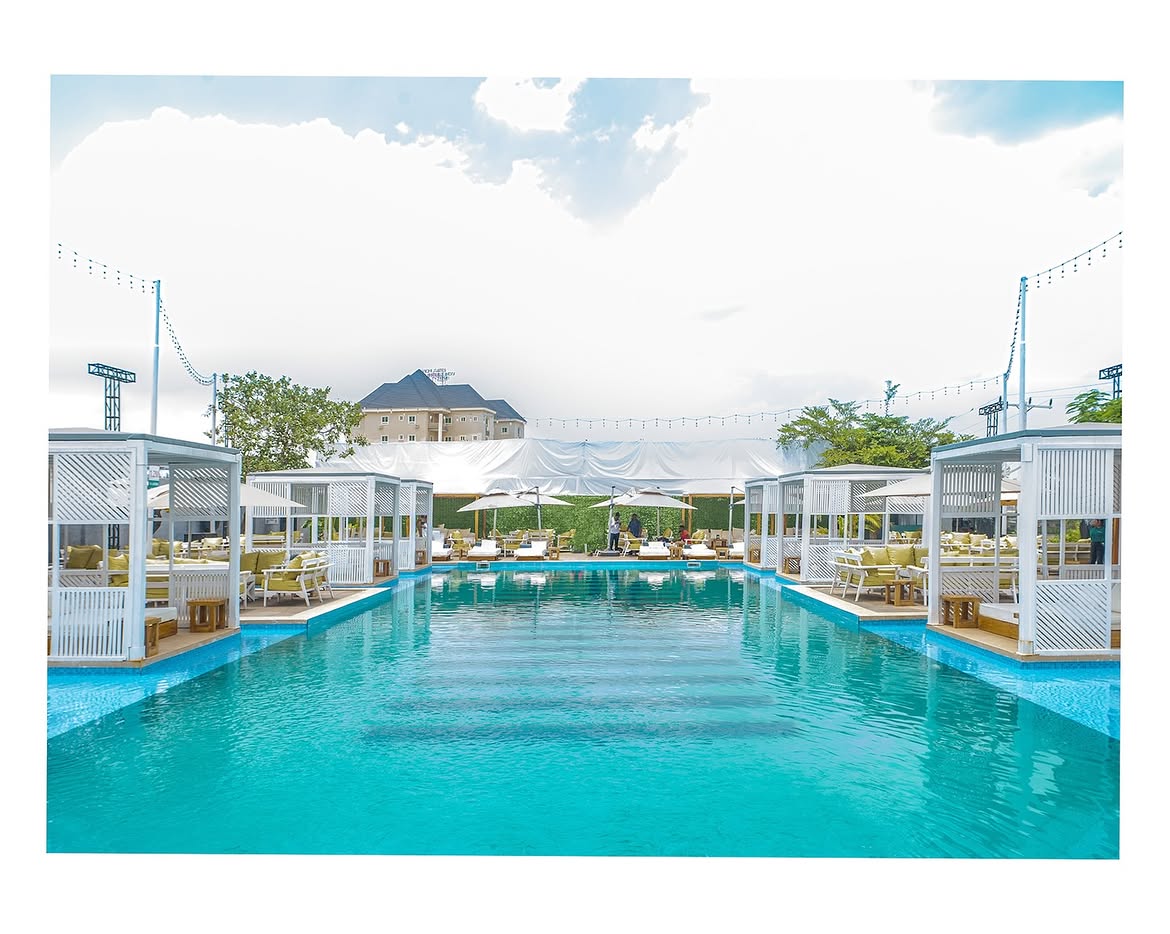 Poolside cabanas at Varuna by the Good Beach
