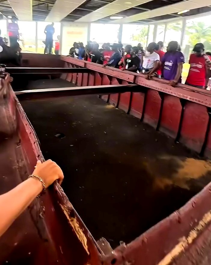 The 179-year old slave boat discovered at the Marina Beach, Nwaniba, AKwa Ibom State.
