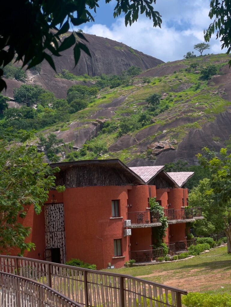The hiking trail up the hill at KAP Film Village and Resort overlooks the resort.