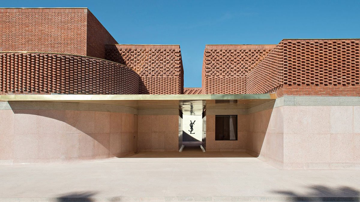 Front view of Yves Saint Laurent Museum Marrakech