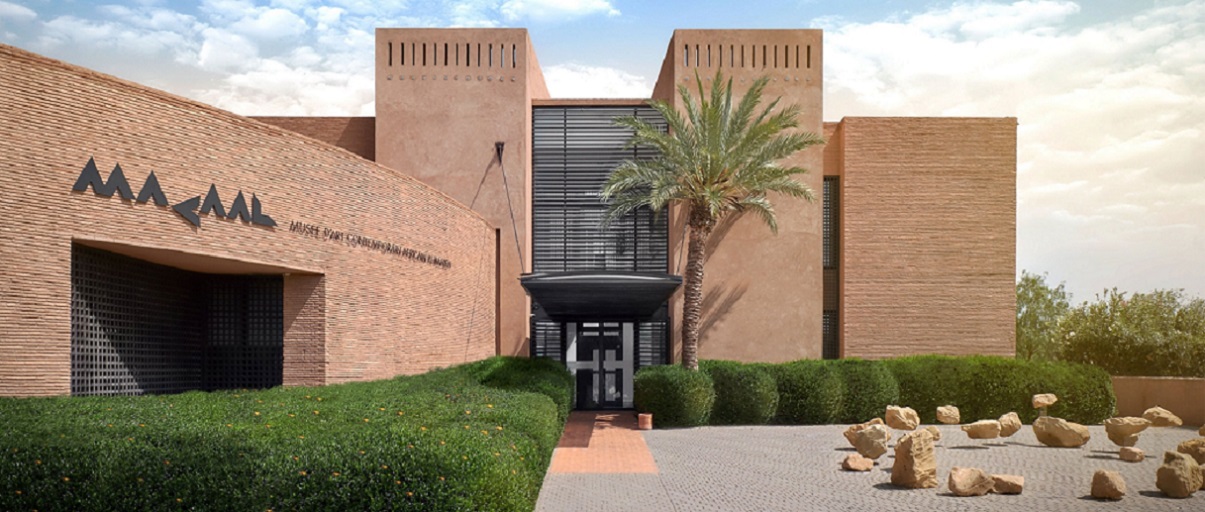 Front view of Museum of African Contemporary Art Al Maaden (MACAAL)