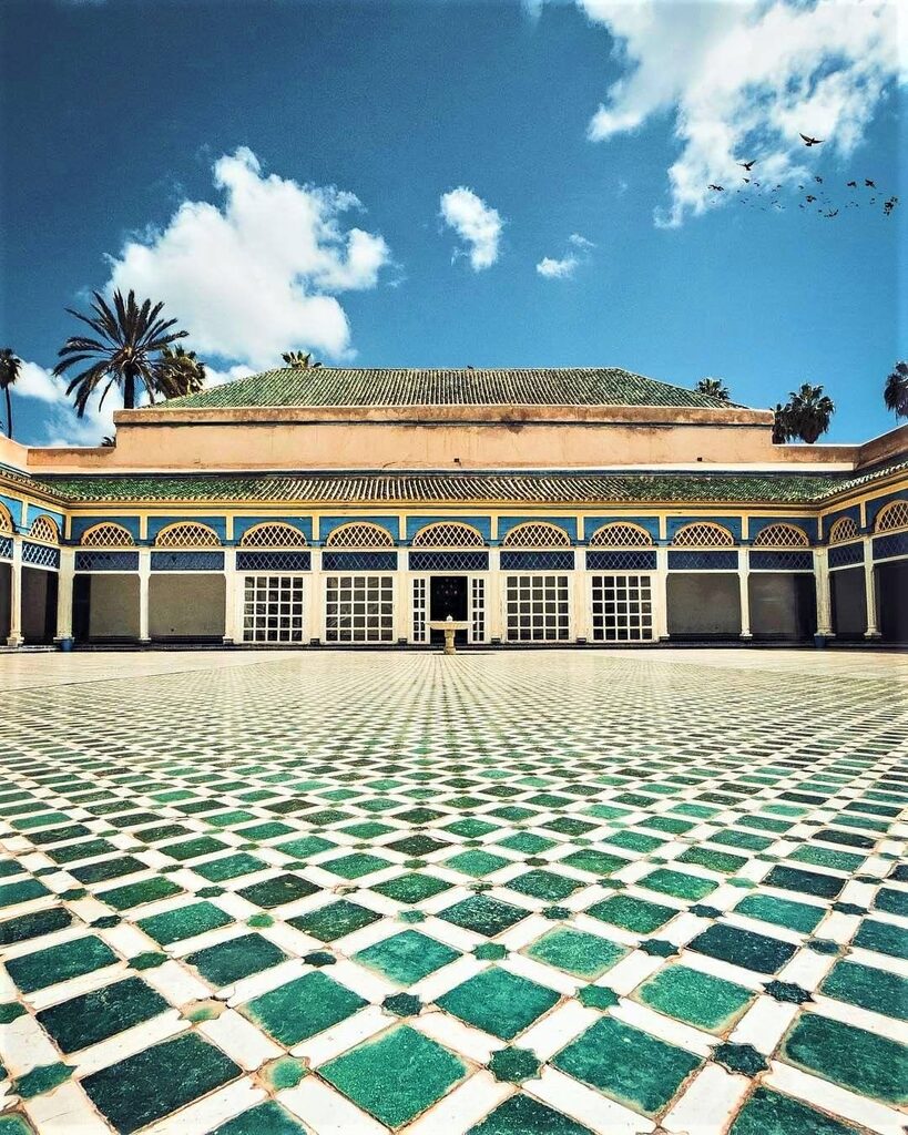The courtyard of the Bahia palace