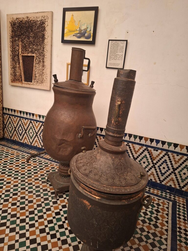 Antique collections inside Musée de Marrakech