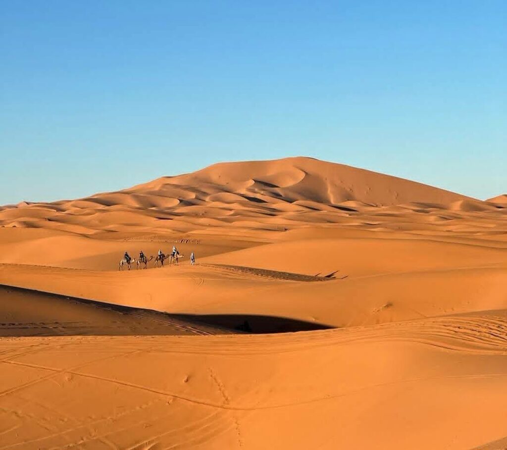 The Sahara Dunes in Merzouga