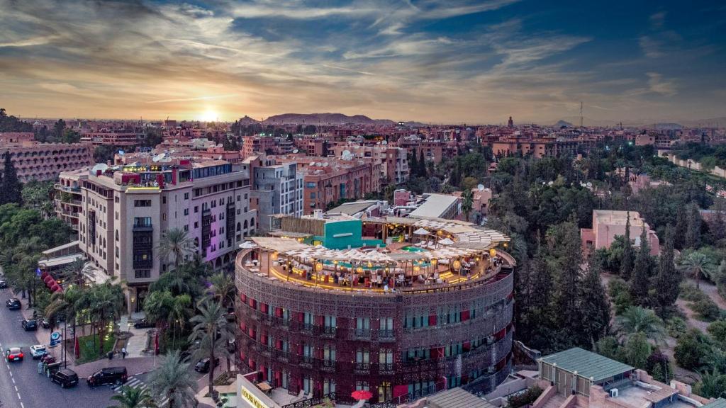 Aerial view of Nobu Hotel in Marrakech