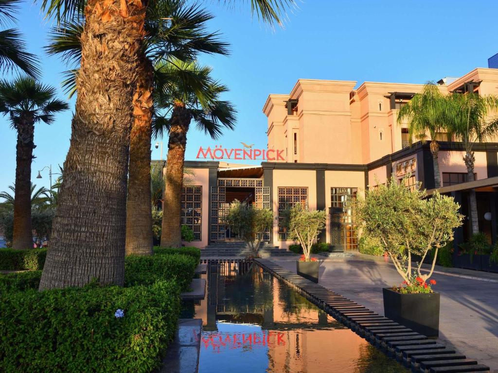 The facade of Mövenpick Hotel Mansour Eddahbi Marrakech