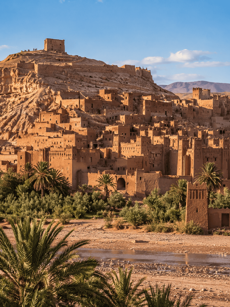 The Kasbah of Aït Ben Haddou in Ouarzazate, Morocco.